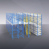 FIFO Intensing Aisle Warehouse Forklift Steel System Drive-In Racking ระบบขับเคลื่อน